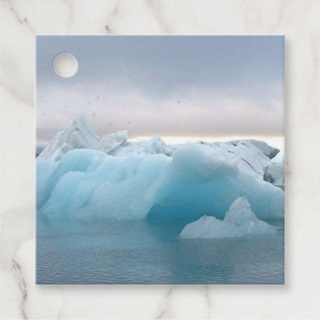 Islands glaciärlagun - gåvor etiketter (Framsida)