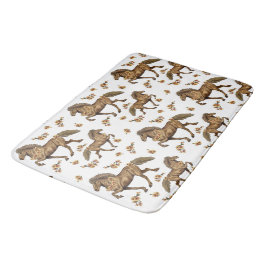 Islands Horse and Flowers 1930-talet Badrumsmatta