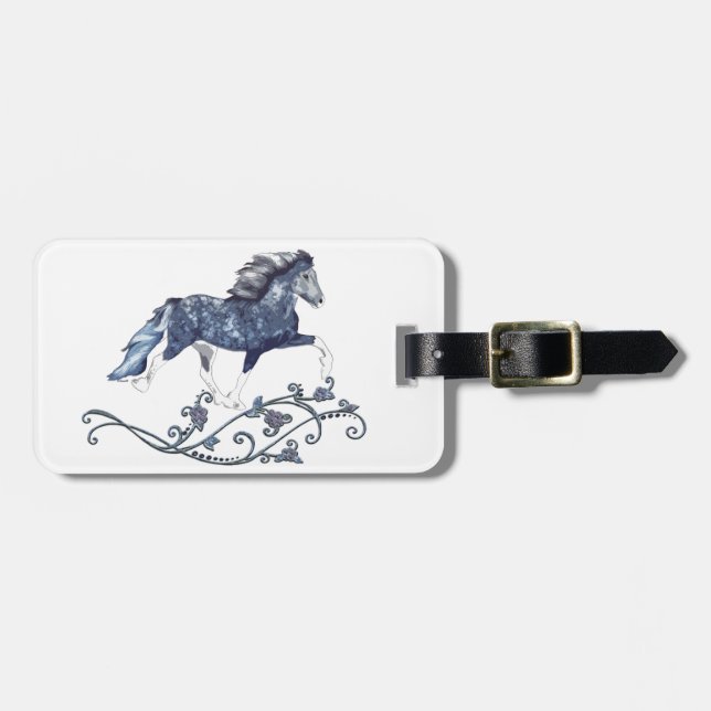 Islands Horse Blámóða Bagagebricka (Horisontell Framsida)