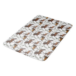 Islands Horse Elska och Flowers Badrumsmatta