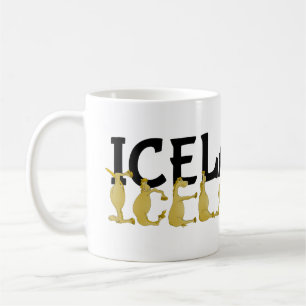Islands Horse Flagga av Island Kaffemugg