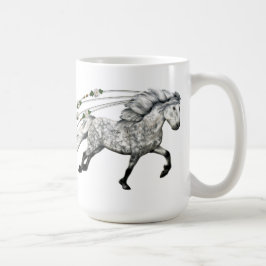 Islands Horse Gra Kaffemugg