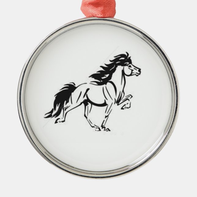 Islands Horse Julgransprydnad Metall (Framsidan)
