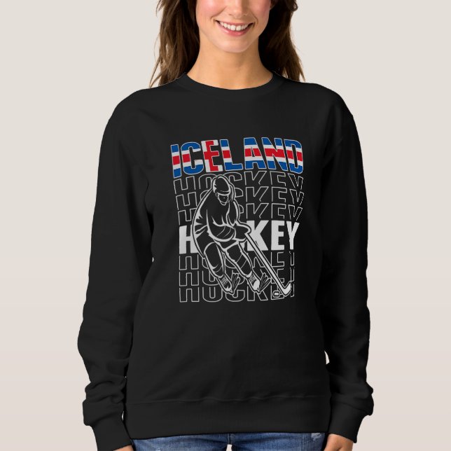Islands ishockeylandslagsupport t shirt (Framsida)