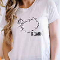 Islands landkarta Isländska nationella gränslinje