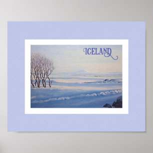 Islands landskap efter Pola.B.Alex bra art Poster