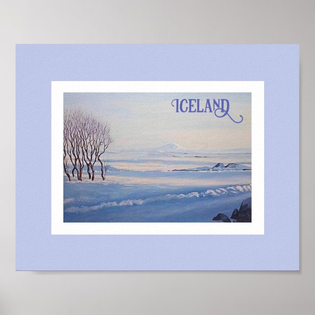 Islands landskap efter Pola.B.Alex bra art Poster (Framsidan)