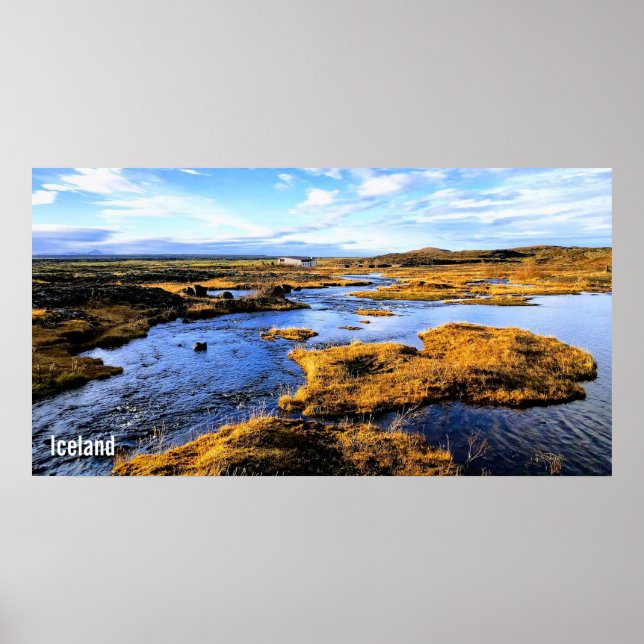Islands landskap poster (Framsidan)