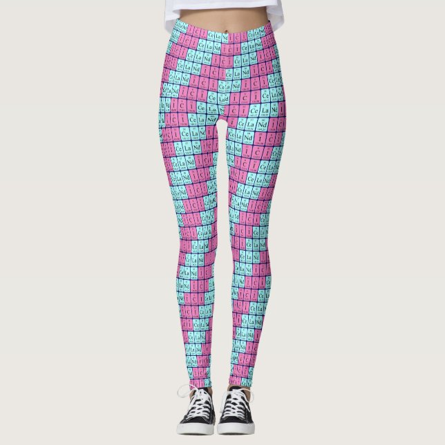 Islands patriotiska periodiska balar i bord (1) leggings (Framsida)