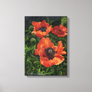 ’Islands poppies’ Canvastryck