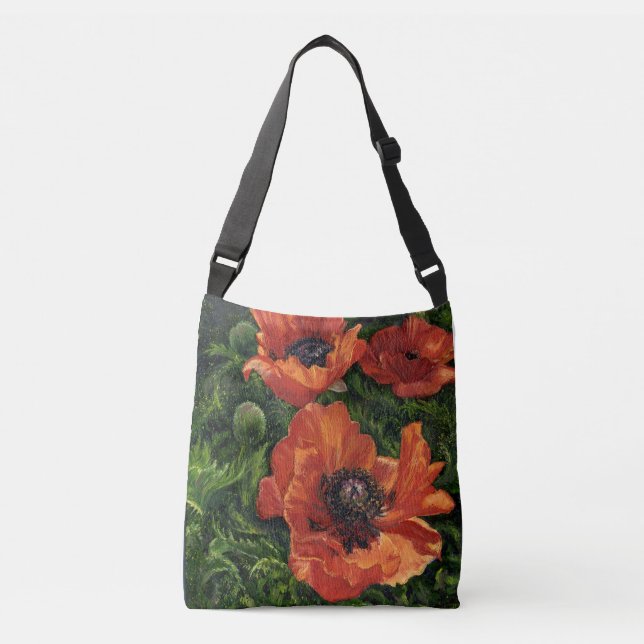 "Islands poppies" Tote Bag Axelväska (Framsida)