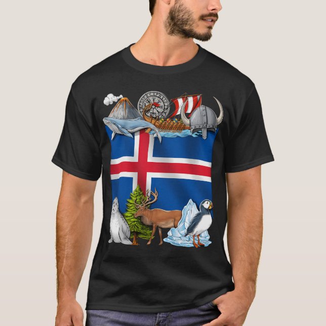Islands Pride T Shirt (Framsida)