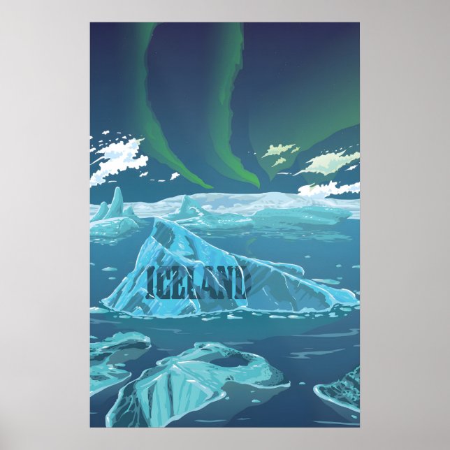 Islands Resa Affisch (Framsidan)