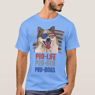 Islands Sheepdog Pro Life Pro God Pro Hundar T-Shi T Shirt