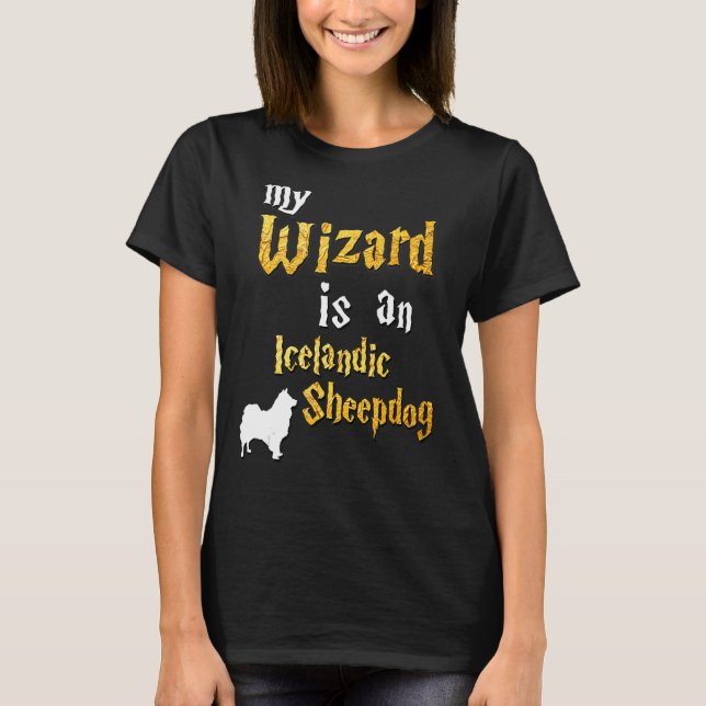 Islands Sheepdog T Shirt (Framsida)