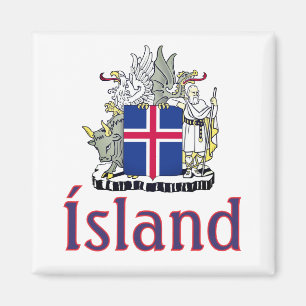Islands statsvapen magnet