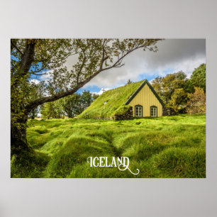 Islands Turf Church Poster