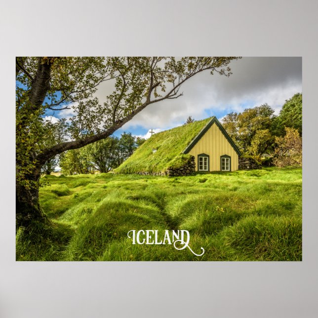 Islands Turf Church Poster (Framsidan)
