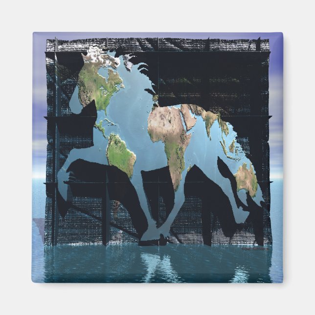 Islands värld magnet (Framsidan)