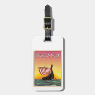 Islands Viking-resaaffisch Bagagebricka