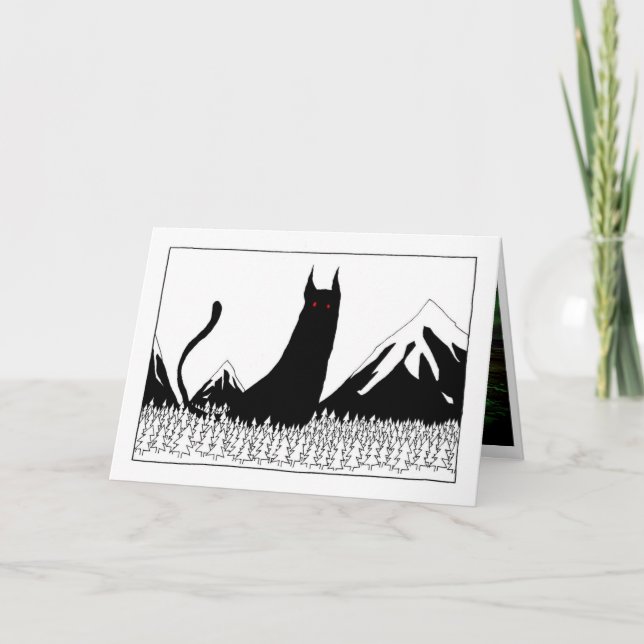 Islands Yule Cat Kort (Framsida)