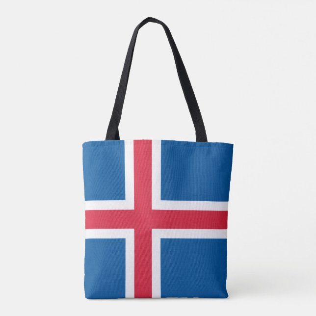 Isländsk flagga, Islands flagga Tygkasse (Baksida)