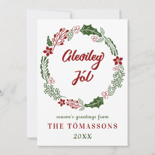 Isländsk God Jul, Anpassning Julkort