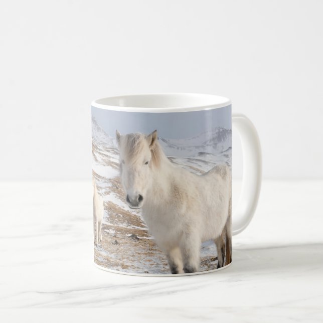 Isländsk häst | Blonduos, Island Kaffemugg (Framsida höger)