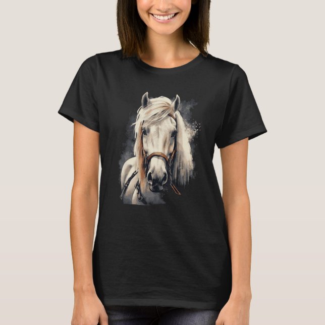 Isländsk häst  Häst T Shirt (Framsida)