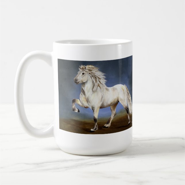Isländsk hästadel kaffemugg (Vänster)
