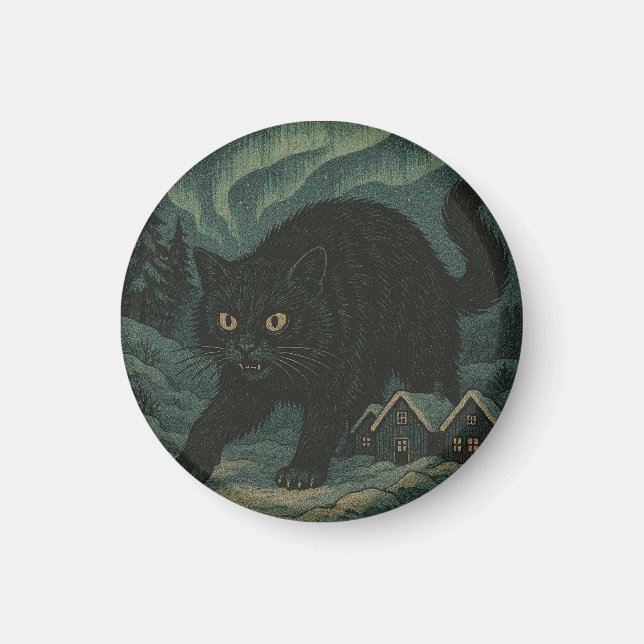 Isländsk jul julkatt  magnet (Framsidan)