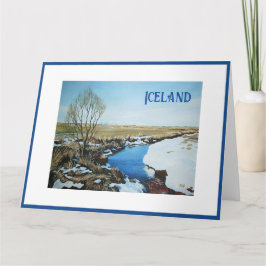 Isländsk julkonst av Pola.B.Alex Kort