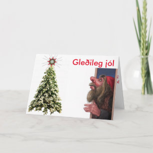 Isländsk julkort helgkort