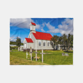 isländsk kyrka fleecefilt