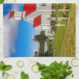 isländsk kyrka kökshandduk