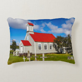 isländsk kyrka prydnadskudde