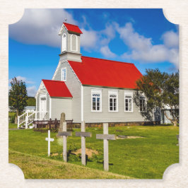 isländsk kyrka underlägg papper