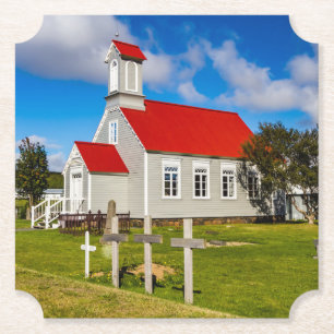 isländsk kyrka underlägg papper