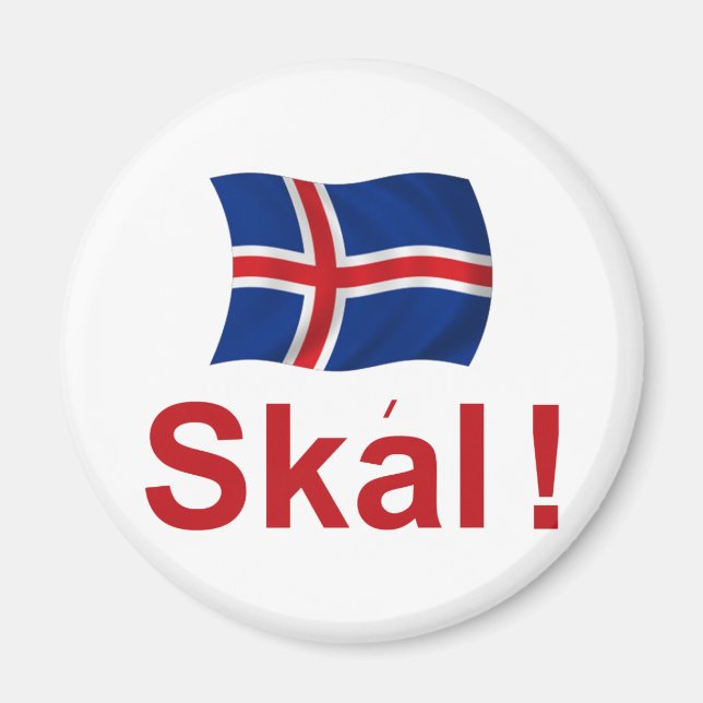 Isländsk skal! (Cheers) Magnet (Framsidan)