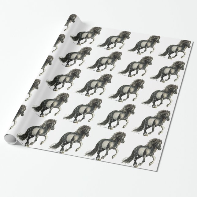 Isländsk sto Brana Presentpapper (Utrullad)