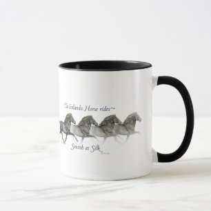 Isländska hästar rider så mjukt som silke ~ Mug Mugg