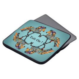 Isländska hästpart ~ Tolt på!  Laptop Fodral