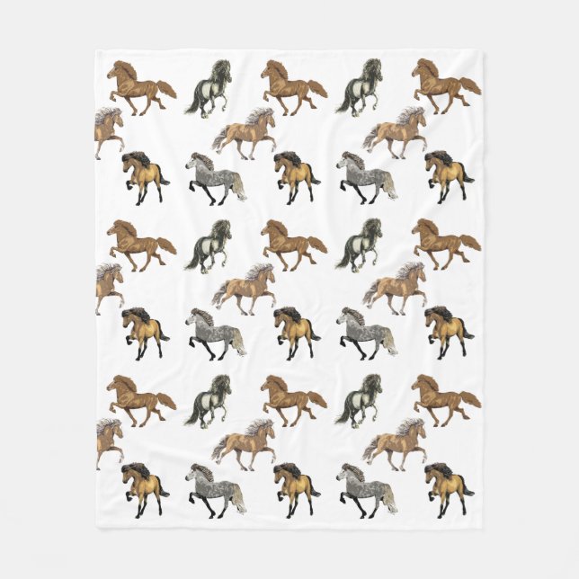 Isländska i gående fleecefilt (Framsidan)