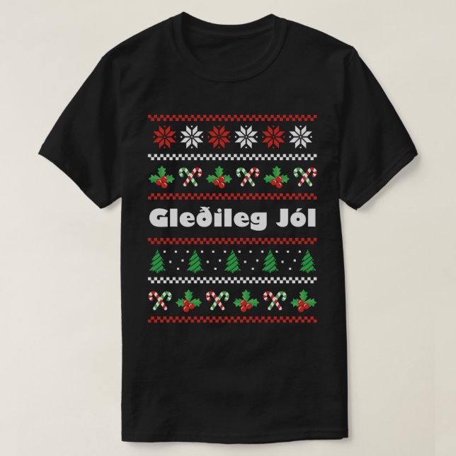 Isländska jultomten Jol T Shirt (Design framsida)