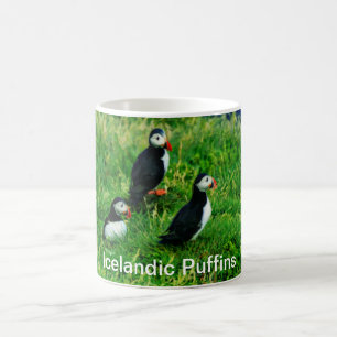 Isländska puffins kaffemugg