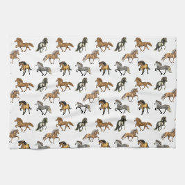 Isländskor i gående kökshandduk