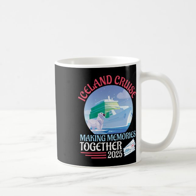 Islandskryssning Minnen Tillsammans 2025 Semester Kaffemugg (Höger)