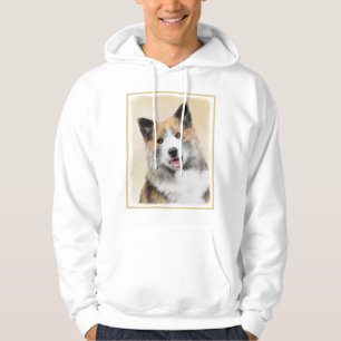 Isländskt fårhundsmålning - Originalkonst av Hund Hoodie