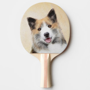 Isländskt fårhundsmålning - Originalkonst av Hund Pingisracket
