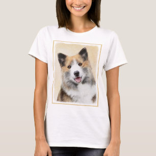Isländskt fårhundsmålning - Originalkonst av Hund T Shirt